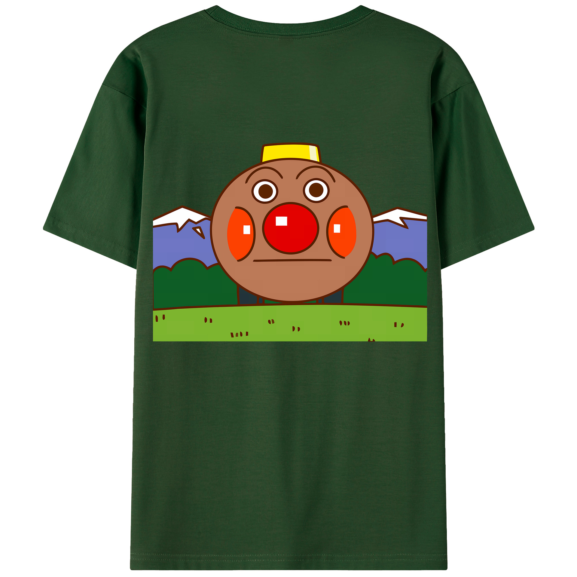 （画像用） アンパンマン Anpanman 綿100％半袖Tシャツ（背面プリント）